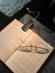Лампа для чтения книг Аккумуляторная Перезаряжаемая Glocusent 2001 16 LED светодиодов 5 уровней свечения 3000-6000К Гибкая металлическая Clip ножка прищепка Black фото от покупателей 8