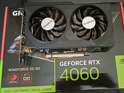 Видеокарта Gigabyte PCI-Ex GeForce RTX 4060 Windforce OC 8GB GDDR6 (128bit) (2475/17000) (2 x HDMI, 2 x DisplayPort) (GV-N4060WF2OC-8GD)