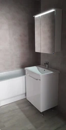 Смеситель-кран для раковины GLOBUS LUX SM-101 нержавеющая сталь