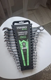 Набір ключів Winso PRO комбіновані CR-V 15шт 6-22мм 900115