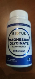 Магний глицинат для костей и мышц Magnesium Glycinate Biotus 350 мг 120 капсул фото от покупателей 1