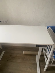 Стіл з електро-регулюванням висоти RZTK eDesk USB White 1200 х 600 мм фото від покупців 4