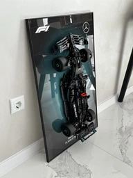 Арт Держатель Рамка на Стену 80x50 см. для фирменного конструктора Technic Mercedes-AMG F1 W14 E Performance (42171) Type-A фото от покупателей 9