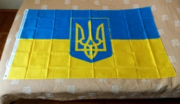 Флаг Украины с гербом ручной 140х90 см украинский национальный флаг Украины Kayfovo K140-90-1 фото от покупателей 2
