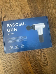 Массажер для тела аккумуляторный Fascial Gun, портативный электрический массажный пистолет с 4 насадками и 6 скоростями, беспроводной вибромассажер для мышц спины, шеи, поясницы, ног и рук Красный KH-032-Red фото от покупателей 3
