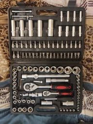 KASSEL TOOLS KS-108pcs Універсальний набір торцевих головок з тріскачкою Swiss Kraft-KASSEL TOOLS 108 ін. фото від покупців 2