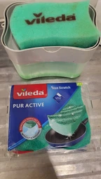 Губки кухонные для посуды Vileda Pur Active 2 шт (4023103083943)