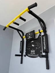 Турнік бруси на стіну Workout з рамкою SAB 5 в 1 (4в1) з адаптивною спинкою для преса Розбірний домашній настінний спортивний тренажер (WO) фото від покупців 4