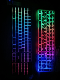 Клавиатура проводная RZTK Membrana RGB USB Black фото от покупателей 3