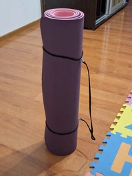 Килимок для йоги та фітнесу TPE (йога мат, каремат спортивний) OSPORT Yoga ECO Pro 6мм (FI-0076) Бірюзово-бузковий фото від покупців 18