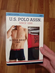 Набор трусов боксеров мужских US Polo Assn 80097 S 3 шт Red/Navy/White (8680557157017) фото от покупателей 2