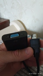 Адаптер STLab DisplayPort Male - VGA Female HD 1080P, 0.18 м Чорний (U-997)