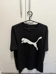 Футболка хлопковая длинная мужская Puma Ess Tee 68253603 L Medium Gray Heather с принтом (4067983302015) фото от покупателей 1