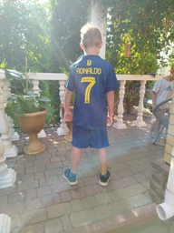 Форма футбольна дитяча Lion SPORT Ronaldo (Роналдо) Al-Nasr «Аль-Наср» 2024, 28- 150-155, синій фото от покупателей 2