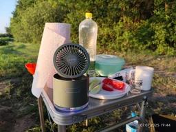 Вентилятор с увлажнением аккумуляторный RZTK Multi Fan White фото от покупателей 2