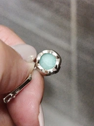 Серебряные серьги с натуральным изумрудом 5.533ct (2167181) фото от покупателей 2