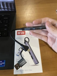 USB-хаб ColorWay USB-A/USB-C 4-в-1 USB2.0х2/USB3.0/USB-C2.0 (CW-HUB06)