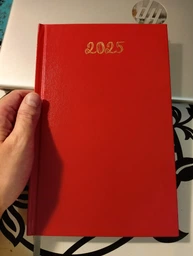 Щоденник датований 2025 Buromax Optimal 140x215 мм з бумвінілу червоний (BM.2121-05)