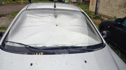 Автомобильная солнцезащитная шторка зонтик для лобового стекла авто 140 x 80 см JoyPoint + чехол 140 x 80 см (JPPAR02) фото от покупателей 4