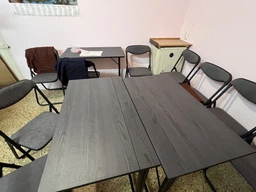 Стіл розкладний Моріс 900 Ferrum-decor 750x900x500 Чорний метал ДСП Каштан Арвадонна 16 мм (MORI9012)