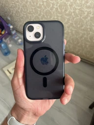 Чехол противоударный силиконовый Tech21 Evo Check MagSafe для Iphone 14/13 (6.1") Smokey Black T21-9817 фото от покупателей 1