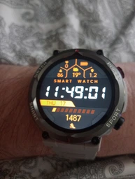 Смарт-годинник з Українським меню та додатком з акумулятором на 960мАг Blackview W50Pro 1.45, IP68 Call Black/ЧОРНИЙ (W50PB) фото від покупців 6