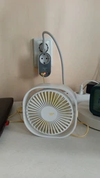 Настольный мини вентилятор Small Fan 312 USB Портативный маленький 3 скорости тихий возможность подключения от повербанка или компьютера Белый 514111349 фото от покупателей 1