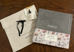 Фотоальбом ручної роботи Ivanka Present велюровий для вклеювання фото Family 22х17 см синій