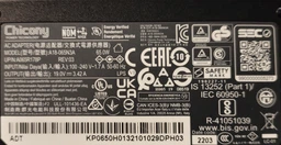 Блок питания для ноутбука ACER 19V, 3.42A, 65W, 3.0*1.0мм, S5 series, L-образный разъём, black (без кабеля!) High Copy (1995582) фото от покупателей 10