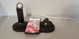 Беспроводная зарядная док-станция 15W 4в1 Smart Fast Wireless Charger универсвльная для iPhone, Android, Apple Watch, ApplePods, AirPods, Samsung и всех телефонов, наушников, смарт-часов с функцией беспроводной зарядки Qi фото от покупателей 7