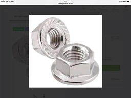 Гайка М10 DIN6923 шестигранная с фланцем, кл.проч. 6 цинк К Steelfix 15 шт (116455) фото от покупателей 1