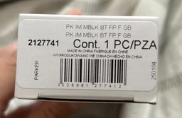 Ручка перова Parker IM 17 Achromatic Black BT FP F 22 911