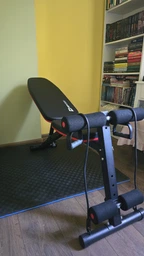 Скамья тренировочная Hop-Sport HS-1030 с фиксатором для ног для пресса универсальная фото от покупателей 12