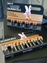 Набор Щелочные батарейки Duracell AA (LR06) MN1500 10 шт + Щелочные батарейки Duracell AAA (LR03) MN2400 10 шт (737055735792) фото от покупателей 3