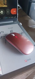 Бездротова RGB мишка PANTXIKE з Bluetooth 5.0, 1600 DPI та вбудованим акумулятором (сріблястий)