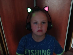 Бездротові навушники з котячими вушками CAT EAR Bluetooth 5.0 + EDR дитячі навушники, ігрові з блютуз гарнітурою і LED підсвічуванням, чорні VIV-23M
