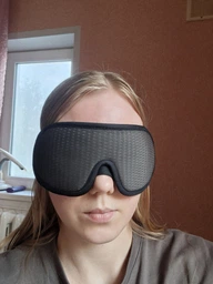 Маска для сна 3D и медитации дышащая повязка breath Brillix на глаза из материала дышащего бирюзовая сон маски повязки (AFT-Green) + Беруши в подарок фото от покупателей 10