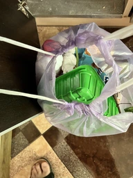 Упаковка пакетов для мусора Фрекен БОК с затяжкой 35 л 4 шт по 15 пакетов Фиолетовых (16402590_16402595) фото от покупателей 3