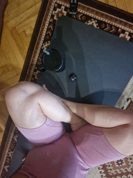 Килимок для йоги та фітнесу TPE (йога мат, каремат спортивний) OSPORT Yoga ECO Pro 6мм (FI-0076) Бірюзово-бузковий фото від покупців 17