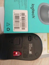 Миша бездротова Logitech M185 Grey/Black USB, 1xAA (910-002235) фото від покупців 12