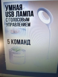 Лампа USB LED lamp з голосовим керуванням фото от покупателей 2