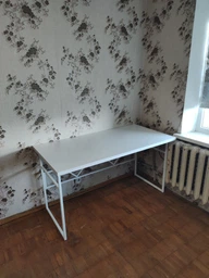 Компьютерный стол Ferrum-decor Раян 75x140x70 белый ДСП Дуб Сан-Марино 32мм
