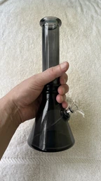 Бонг Черный Стеклянный “Rings Beaker Bong Black”
