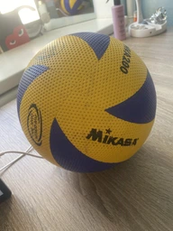 М'яч волейбольний Mikasa жовто-синій, 23 см фото від покупців 14