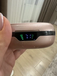 Бездротові спортивні Bluetooth навушники BX17 з кнопками керування та індикатором заряду Рожевий фото від покупців 12