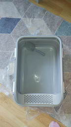 Туалет для котів під наповнювач Animall з лопаткою CNR-127 58 x 42 x 24 см Сірий (2000981206390) фото від покупців 2