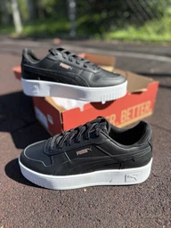 Женские кеды низкие Puma Carina Street 38939002 39 (6UK) 25 см Black-Black-Rose Gold-White (4065452472900)