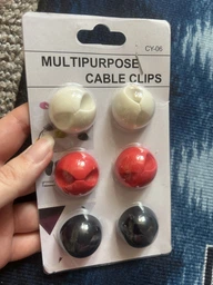 Клипсы держатели для проводов Cable Clips 6 шт