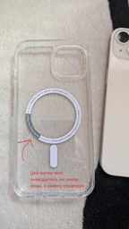 Прозорий чохол накладка Spigen Ultra Hybrid Magsafe для iPhone 13 Transparent фото від покупців 1