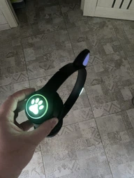 Бездротові навушники з котячими вушками CAT EAR Bluetooth 5.0 + EDR дитячі навушники, ігрові з блютуз гарнітурою і LED підсвічуванням, чорні VIV-23M фото від покупців 4